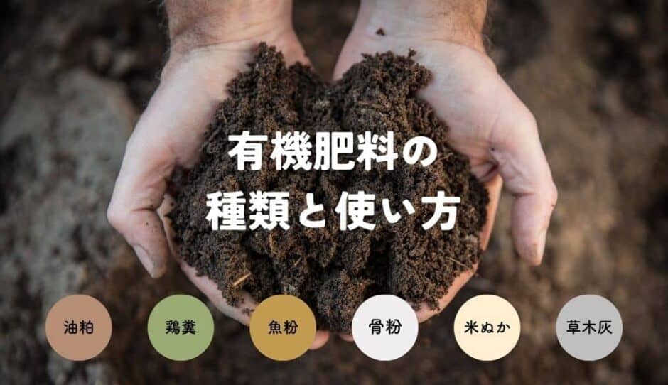 有機質肥料（有機肥料）の種類と特徴・使い方