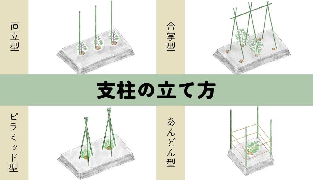 支柱の立て方