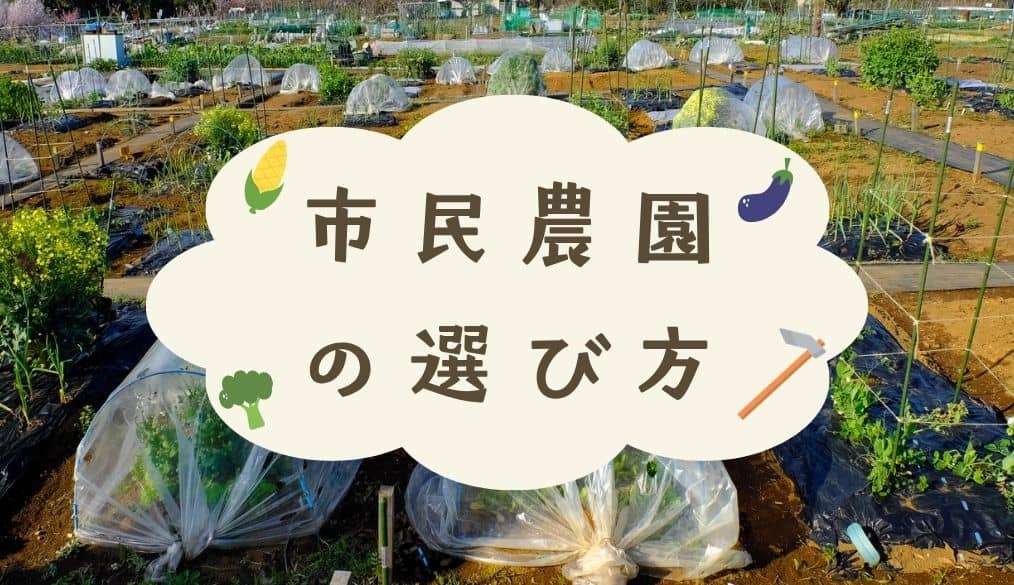 市民農園(貸し農園)の種類と選び方