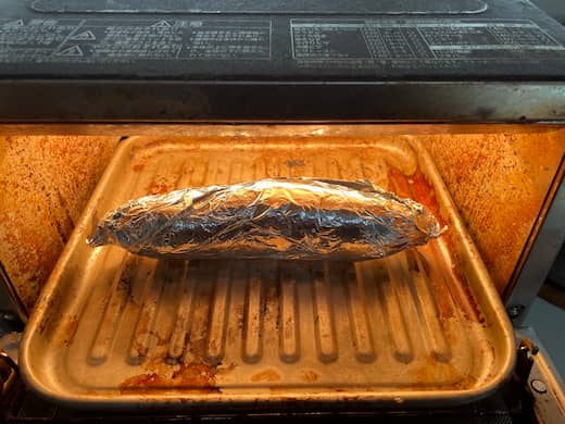 オーブントースターで低温加熱